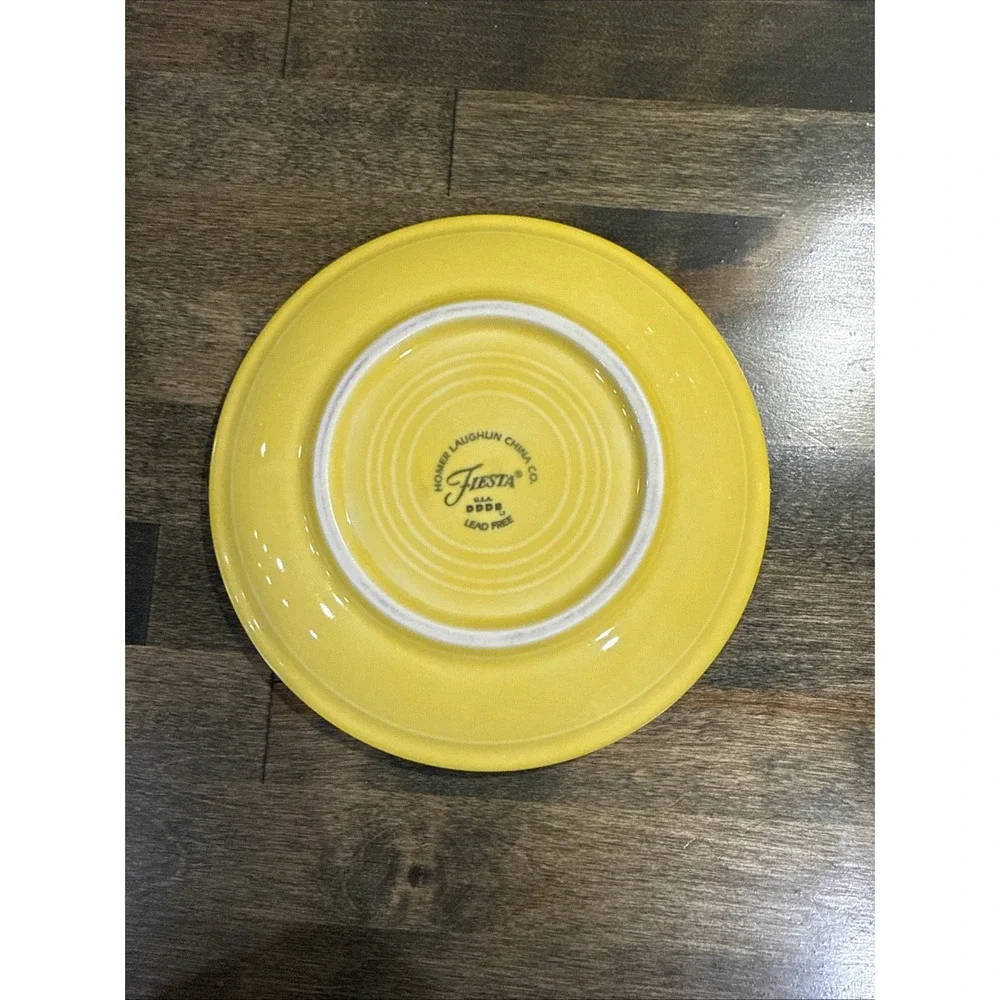 Fiestaware Fiesta Sunflower Yellow‎ Cup and Saucer Set Homer Laughlin